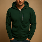 Hoodie heren met rits en verstelbare capuchon 5