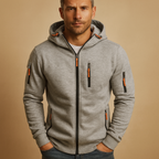 Hoodie heren met rits en verstelbare capuchon 6