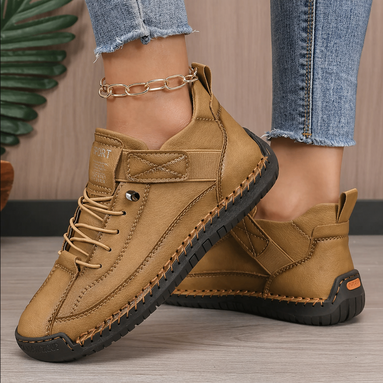 Instapsneakers dames zonder veters met sportieve look voor dagelijks gebruik 9