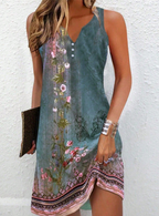 Ilona - Luchtige mouwloze mini jurk dames