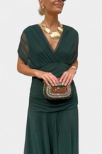 Clémence - Elegante midi jurk met off-shoulder dames