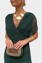 Clémence - Elegante midi jurk met off-shoulder dames