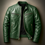 Jas heren met biker-look en slim fit 3