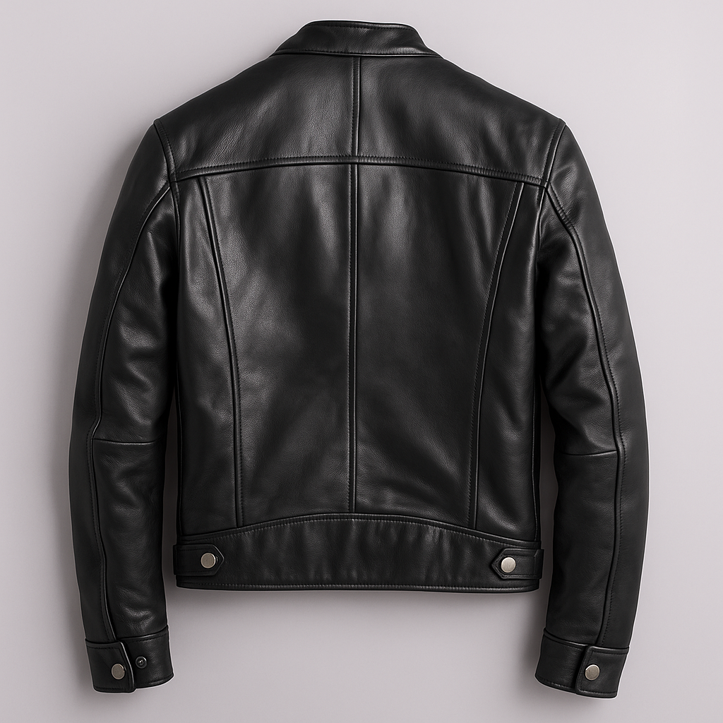 Jas heren met biker-look en slim fit 4