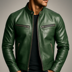 Jas heren met biker-look en slim fit 7
