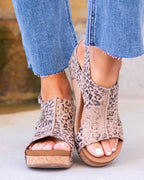 Coline - Sandalen met sleehak dames