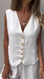 Anna - Tweedelige set met gilet dames