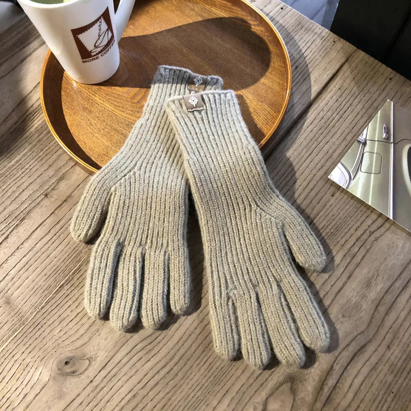 Katoenen handschoenen dames met touchscreen 2