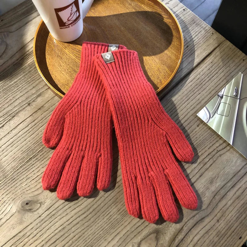 Katoenen handschoenen dames met touchscreen 5