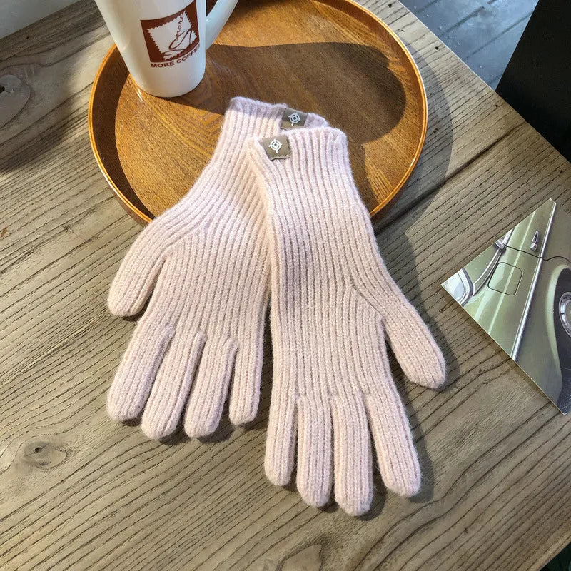 Katoenen handschoenen dames met touchscreen 8