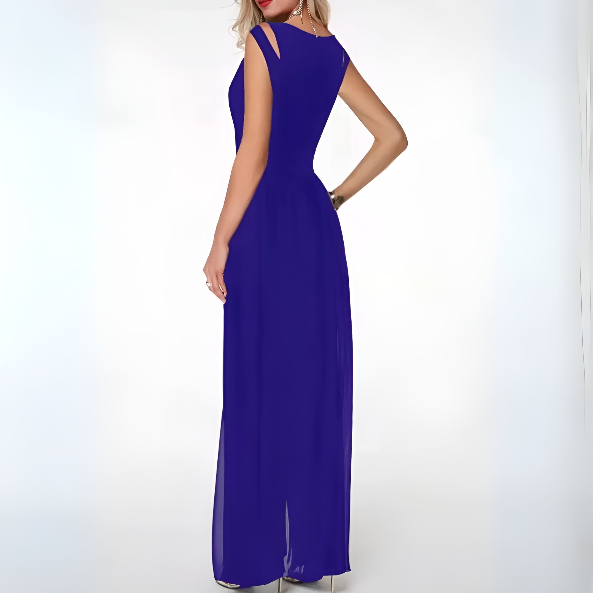 Ottavia - Mouwloze zomerse jumpsuit met wijde pijpen dames