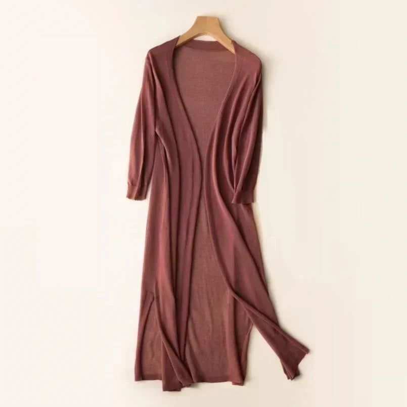 Lang vest dames lichtgewicht en losvallend voor gelaagde outfits 1