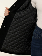 Lange trenchcoat dames met kraag, knopen en riem 5