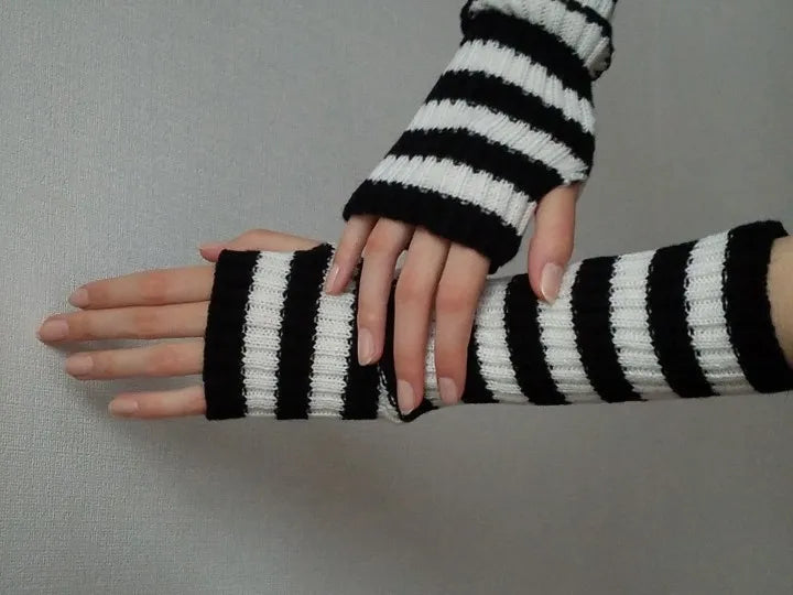 Lange vingerloze handschoenen dames van katoen 5