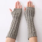 Lange vingerloze handschoenen dames van katoen 7