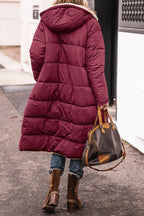 Lange winterjas dames met fleece voering en elegante lijn 11