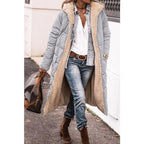 Lange winterjas dames met fleece voering en elegante lijn 3