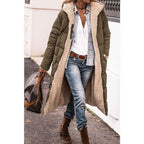 Lange winterjas dames met fleece voering en elegante lijn 4
