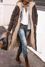 Lange winterjas dames met fleece voering en elegante lijn 6