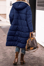Lange winterjas dames met fleece voering en elegante lijn 7