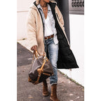 Lange winterjas dames met fleece voering en elegante lijn 9