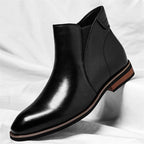 Leren chelsea boots heren met spitse neus 2