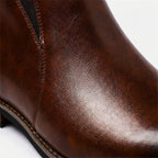 Leren chelsea boots heren met spitse neus 3