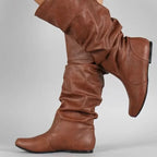 Leren cowboy laarzen dames met halfhoge schacht en spitse neus 7