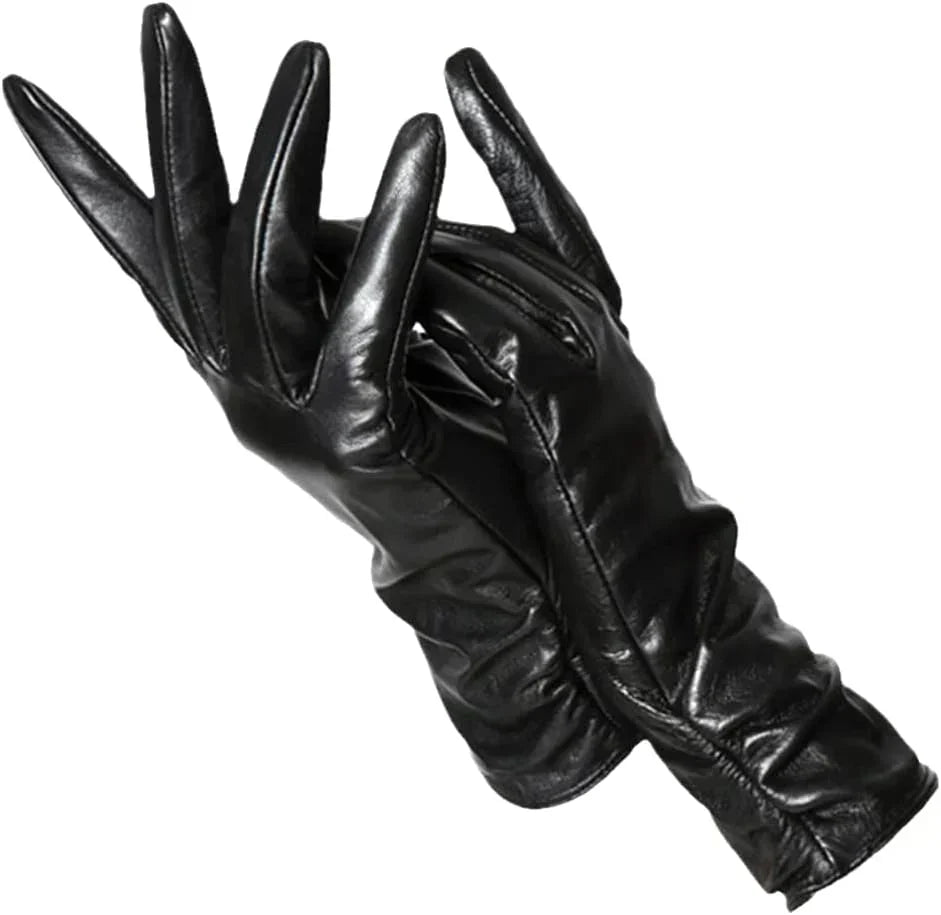 Leren handschoenen dames met warme voering 8