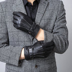 Leren handschoenen heren met klassieke pasvorm 1