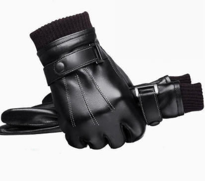 Leren handschoenen heren met warme voering 1
