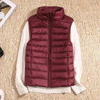 Lichtgewicht bodywarmer dames met donsvulling en winddicht ontwerp 12