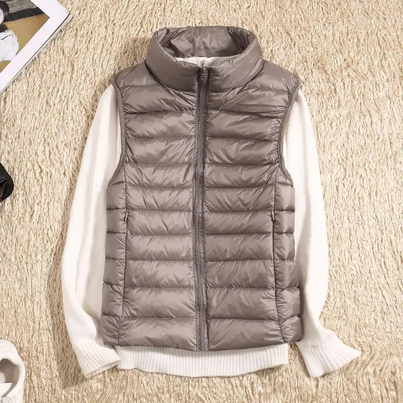 Lichtgewicht bodywarmer dames met donsvulling en winddicht ontwerp 13