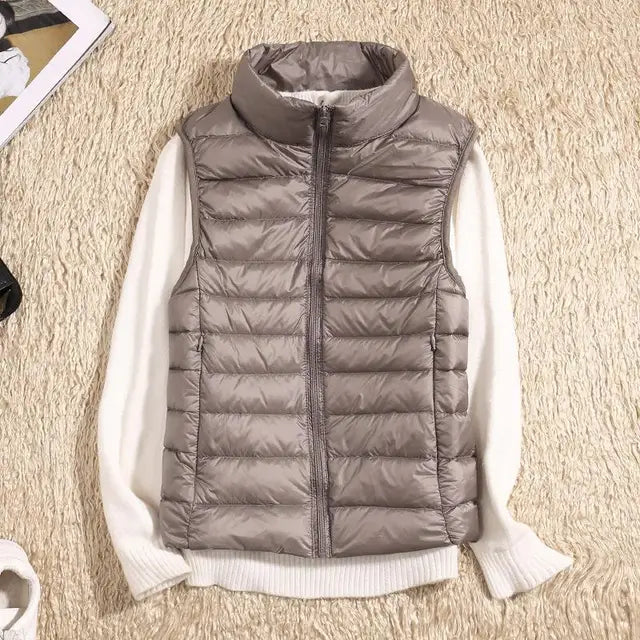 Lichtgewicht bodywarmer dames met donsvulling en winddicht ontwerp 4