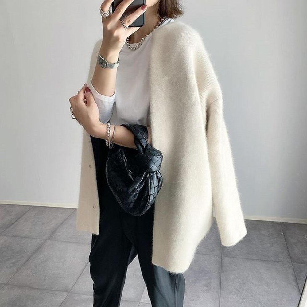 Lichtgewicht cardigan dames van katoenmix met losse pasvorm 9