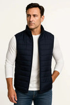 Lichtgewicht gewatteerde bodywarmer heren met regular fit 1
