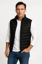 Lichtgewicht gewatteerde bodywarmer heren met regular fit 2