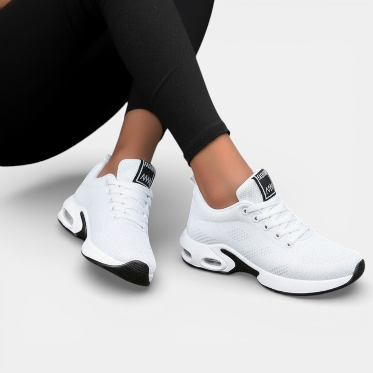 Lichtgewicht sneakers dames met ademend materiaal en gedempte zool 3