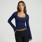 Longsleeve dames met comfortabele pasvorm 3