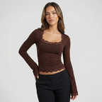 Longsleeve dames met comfortabele pasvorm 4