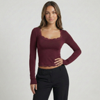 Longsleeve dames met comfortabele pasvorm 7