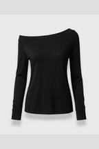 Longsleeve dames met off-shoulder hals en lange mouwen 6