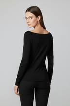Longsleeve dames met off-shoulder hals en lange mouwen 7