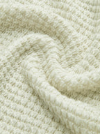 Longsleeve dames met ronde hals, wafelstructuur en cropped zoom 8