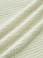 Longsleeve dames met ronde hals, wafelstructuur en cropped zoom 9