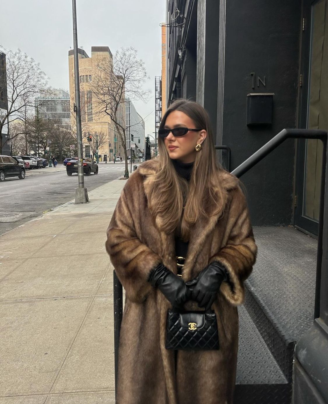 Luxe lange winterjas dames met zachte warme stof 3