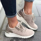 Lichtgewicht wandelschoenen dames met elastische veters, rits en antislipzool 14