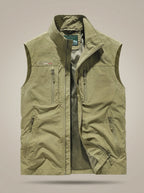 Mouwloze bodywarmer heren met meerdere zakken 10