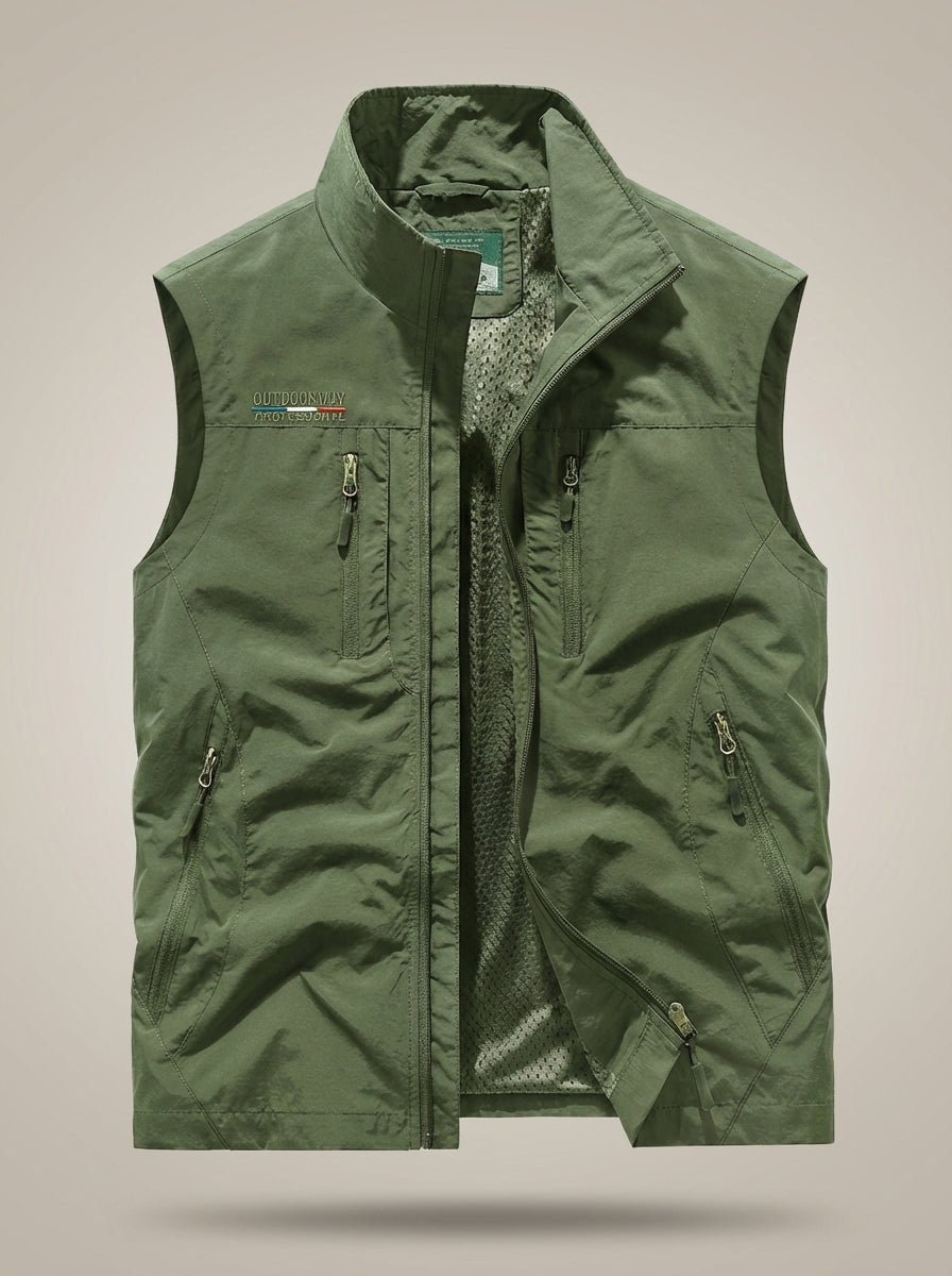 Mouwloze bodywarmer heren met meerdere zakken 11