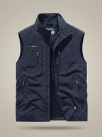 Mouwloze bodywarmer heren met meerdere zakken 12
